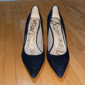 Sam Edelman Black Suede Margie Heels